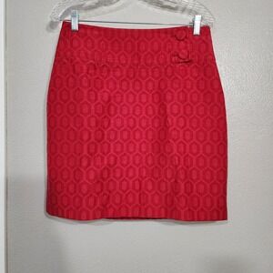 Maeve‎ Anthropologie Audra Pencil Skirt Women's Size 8 Red